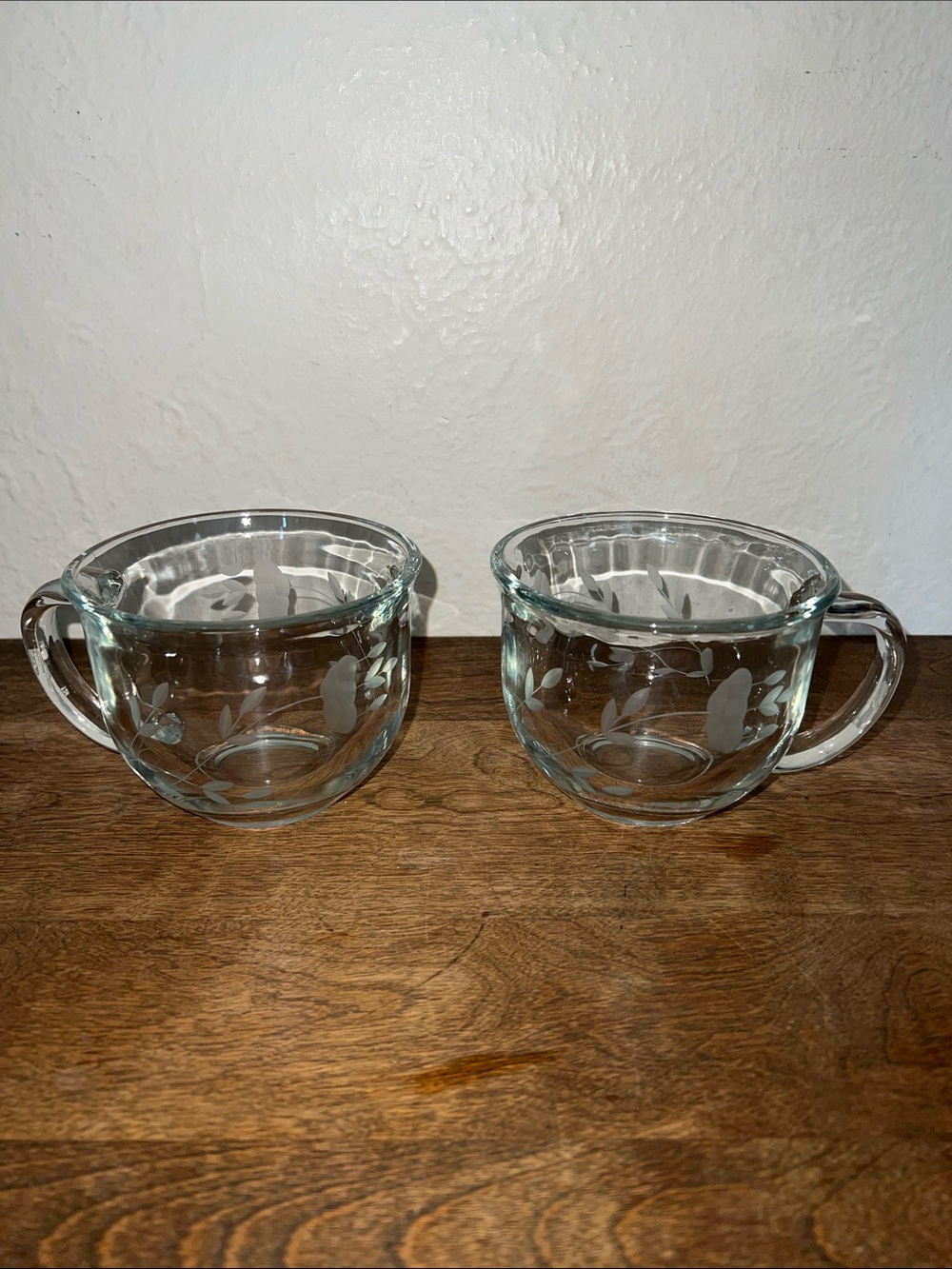 Princess house crystal heritage cappuccino mugs